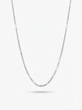 Textured Panel Link Chain Necklace