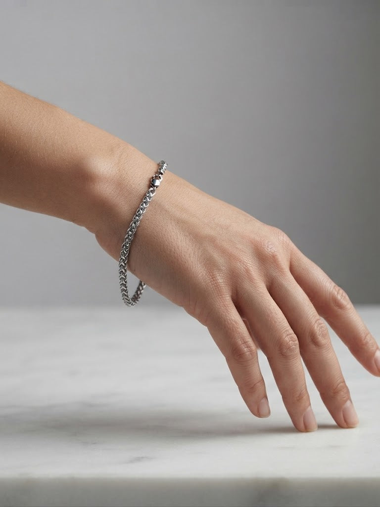 Sleek Wheat Chain Bracelet