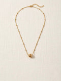 Premium Gold Station Chain & Ball Necklace for Women