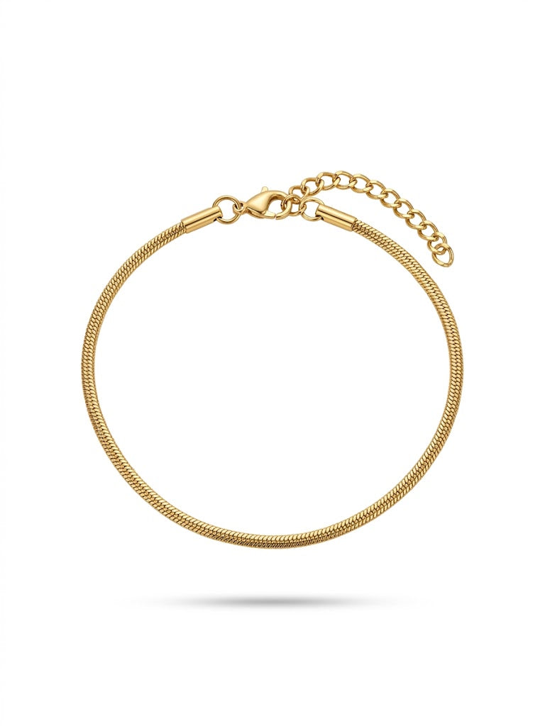 Stainless Steel Anti-Tarnish Sleek Snake Chain Bracelet