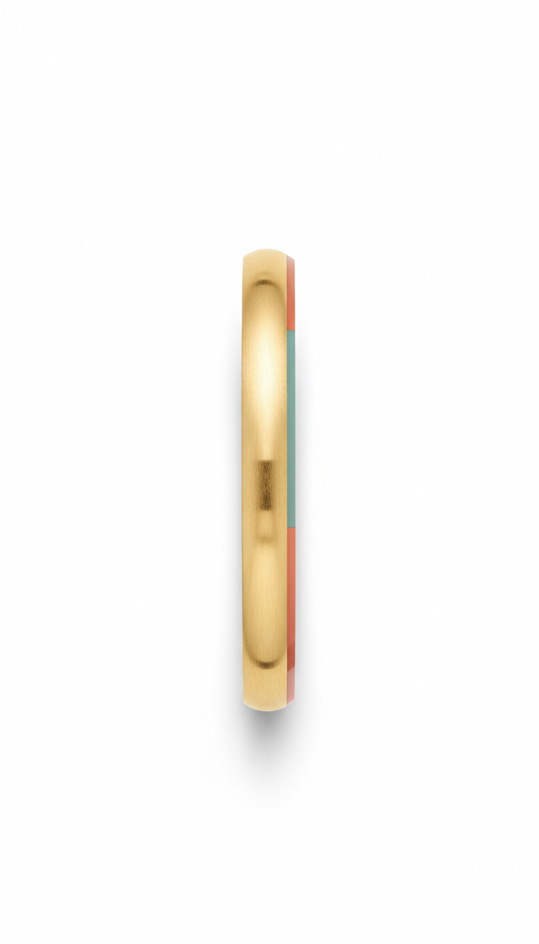 Sleek minimalist 18k gold bangle bracelet