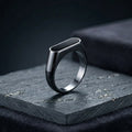 H&M Jewels Sleek Onyx Bar Ring