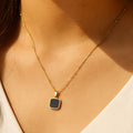 Black & White Reversible Pendant Necklace