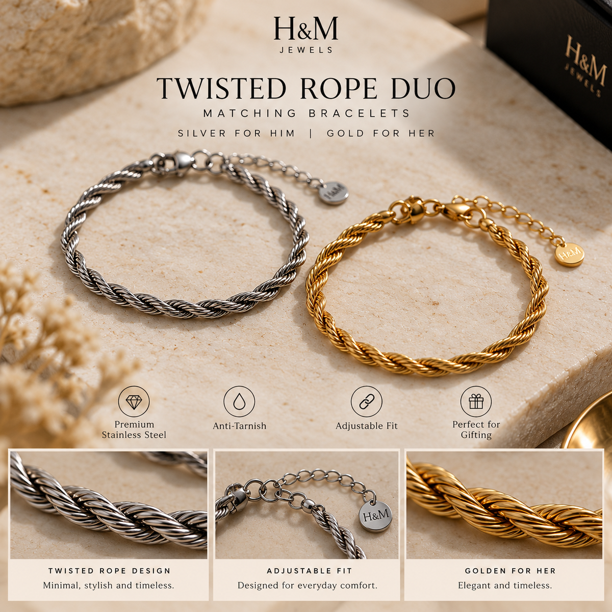 ROPE DUO — MATCHING BRACELETS