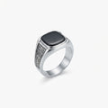 Onyx Shine Signet Ring